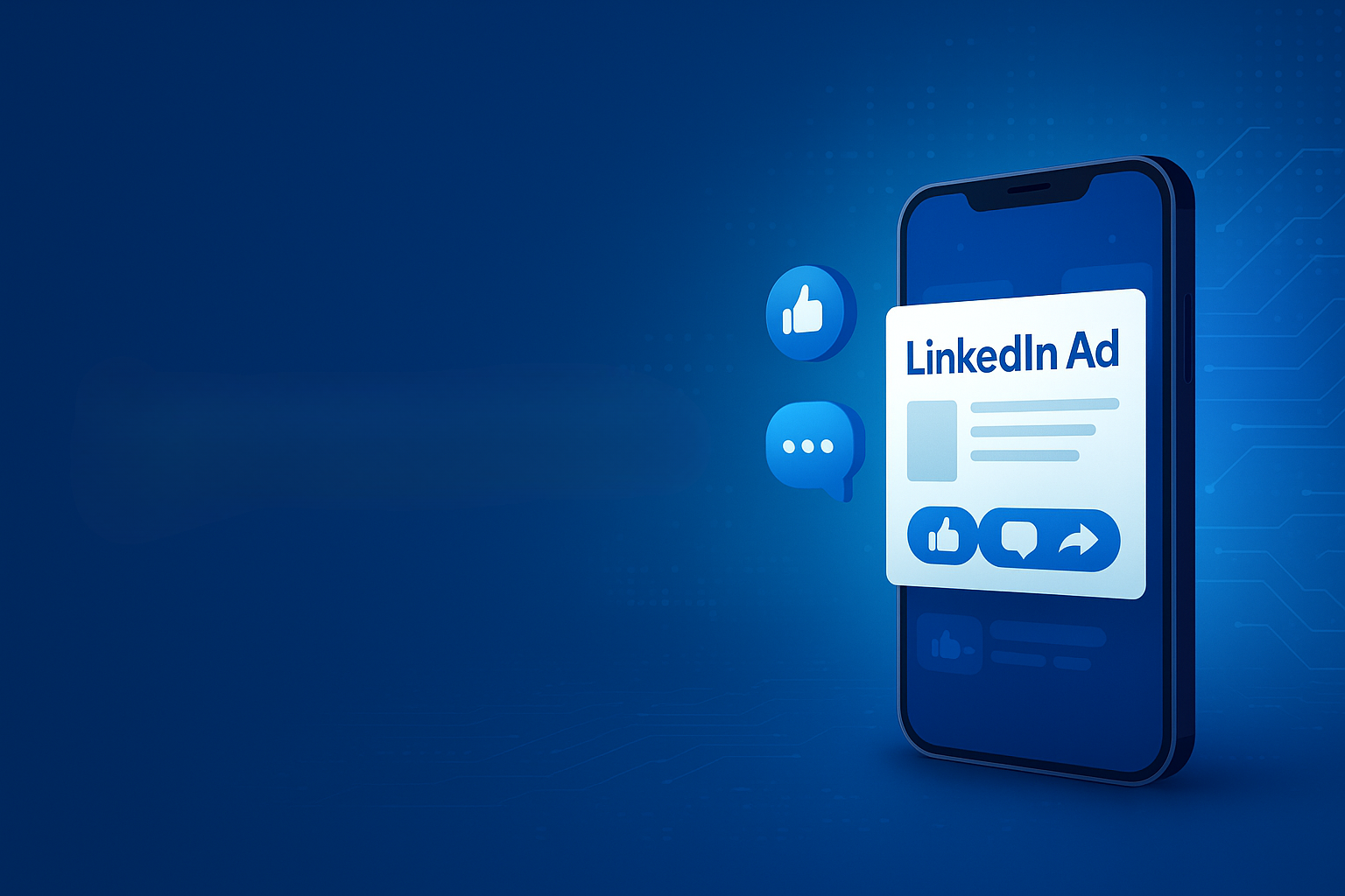 MHB ajans Web sitesindeki. Linkedin reklamları sayfasının banner resmi.